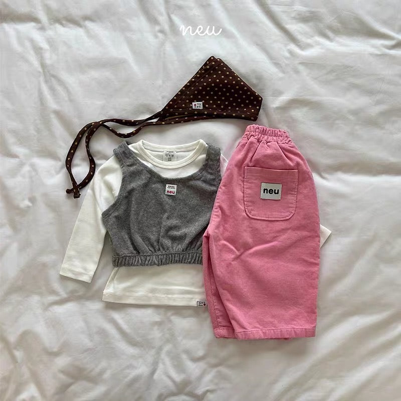 Korean Kidswear | Cozy Sleeveless Vest Top
