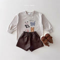 Korean Kidswear | DAILY BEBE Happy Friends Graphic Long Sleeve Top