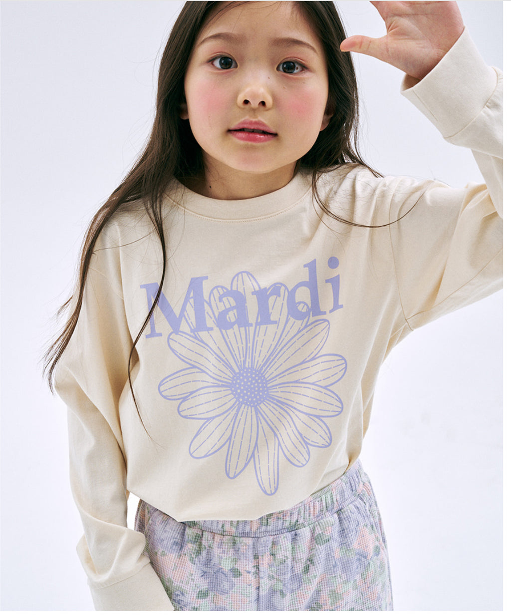 Mardi Mercredi Kids Long Sleeve Tee – Butter by Mini Kelly