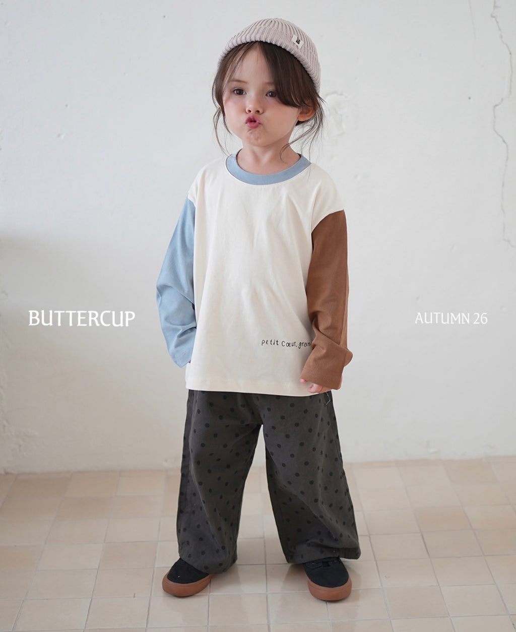 Korean Kidswear | Oversized Color Block Long Sleeve Tee