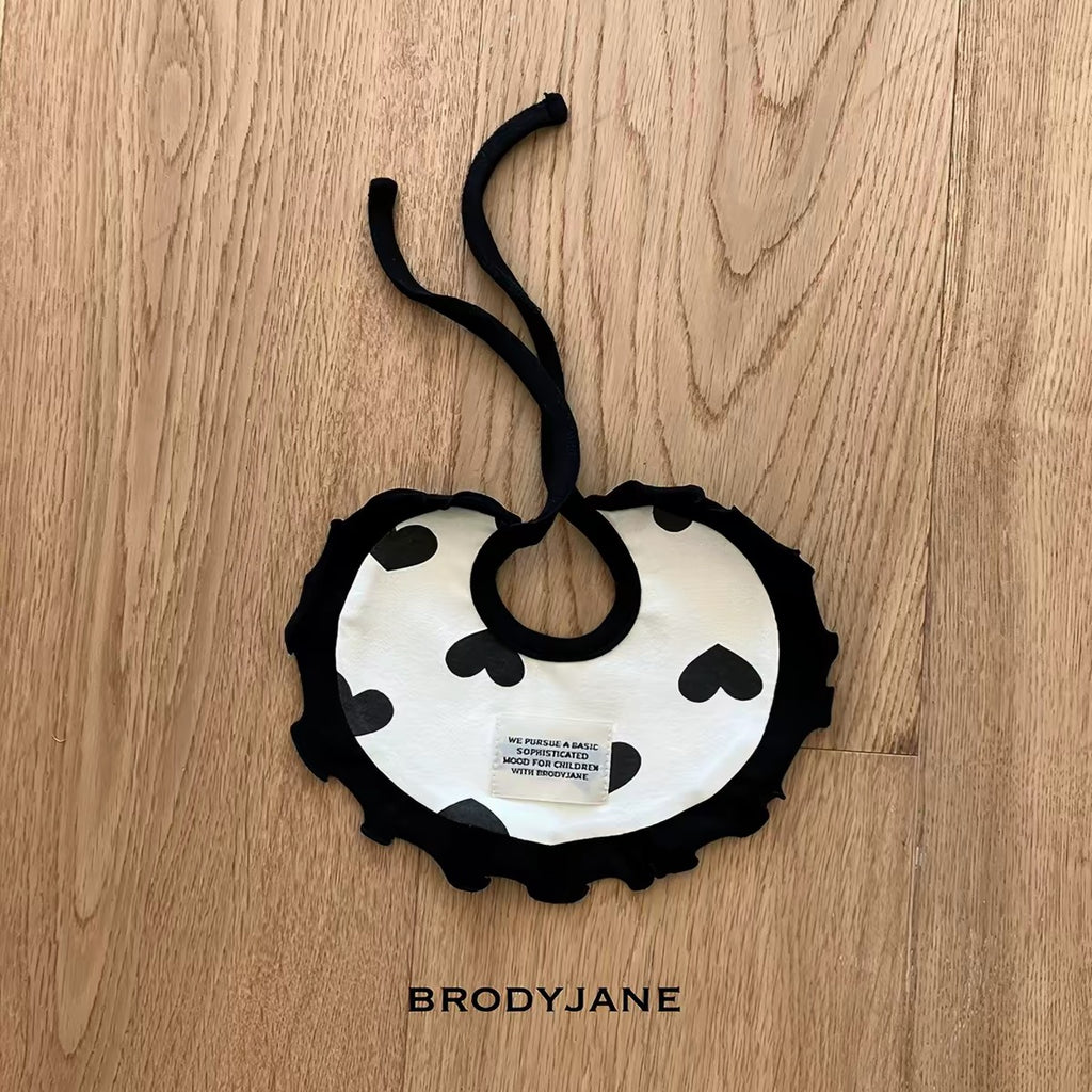 Korean Kidswear | Brody Jane Black Heart Baby 4-Piece Set