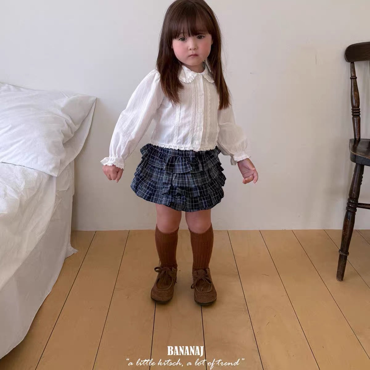 Lace Collar White Blouse alternate view 2 by Mini Kelly