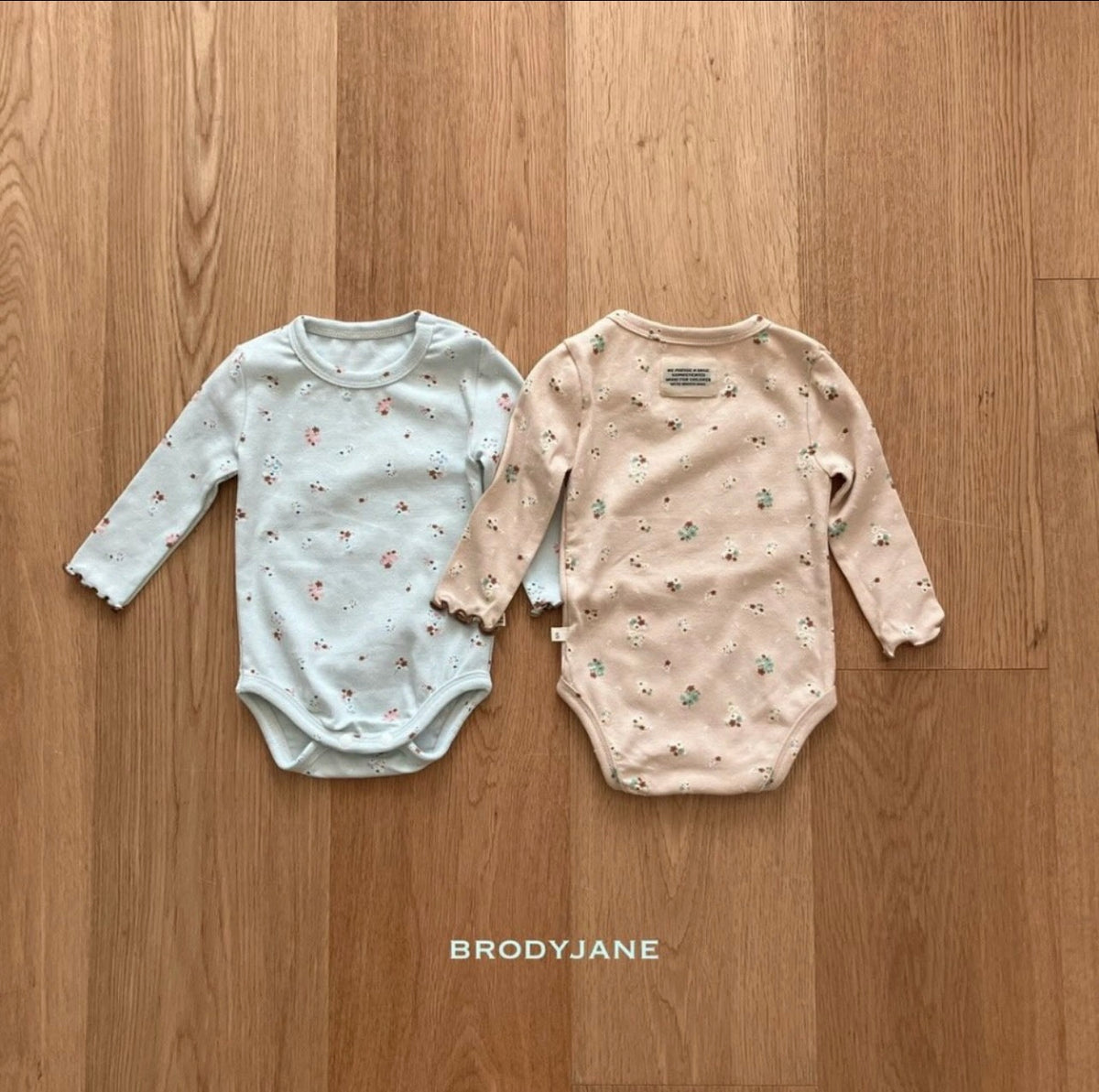 Korean Kidswear | BRODYJANE Baby Floral 4-Piece Set - Blue