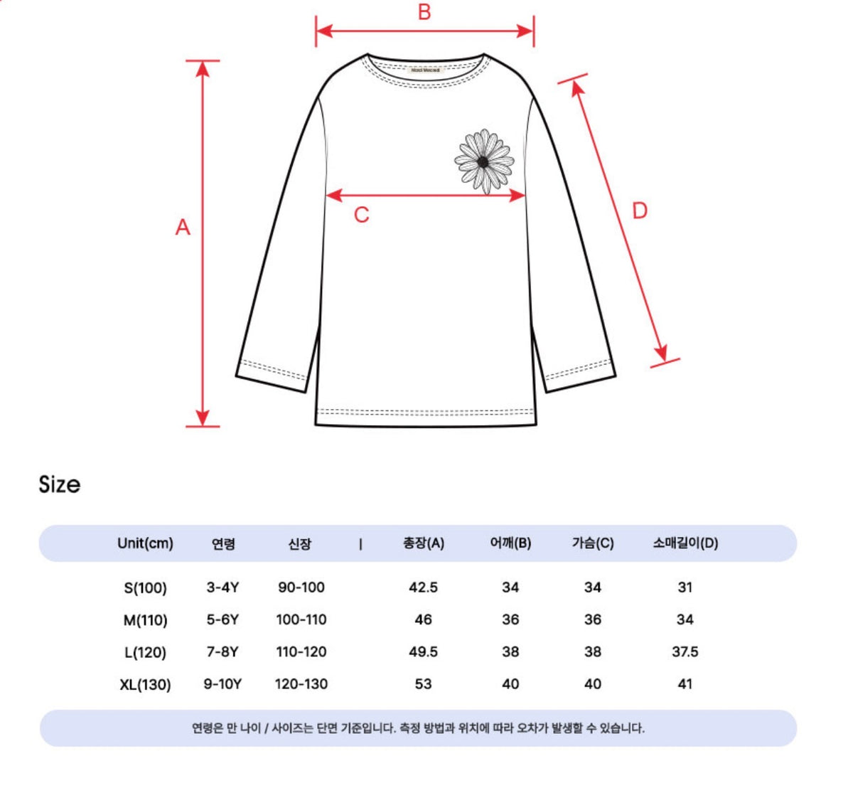 Mardi Mercredi Kids Striped Long Sleeve Tee – Blue alternate view 4 by Mini Kelly