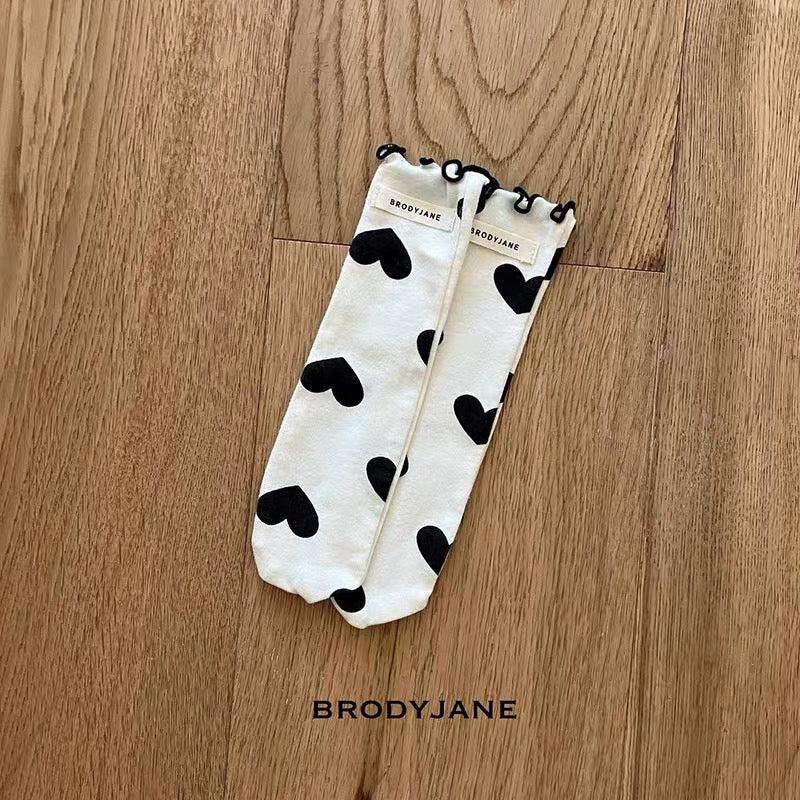 Korean Kidswear | Brody Jane Black Heart Baby 4-Piece Set
