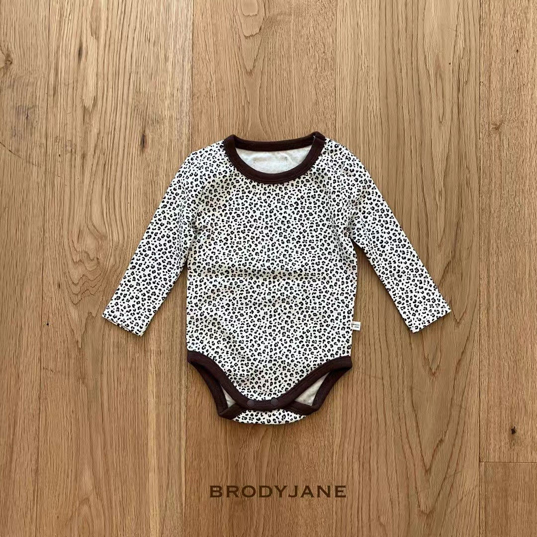 Korean Kidswear | BRODYJANE Baby Leopard Print 4-Piece Set