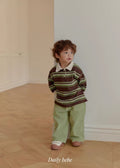 Korean Kidswear | DAILY BEBE Stripe Rugby Polo Top