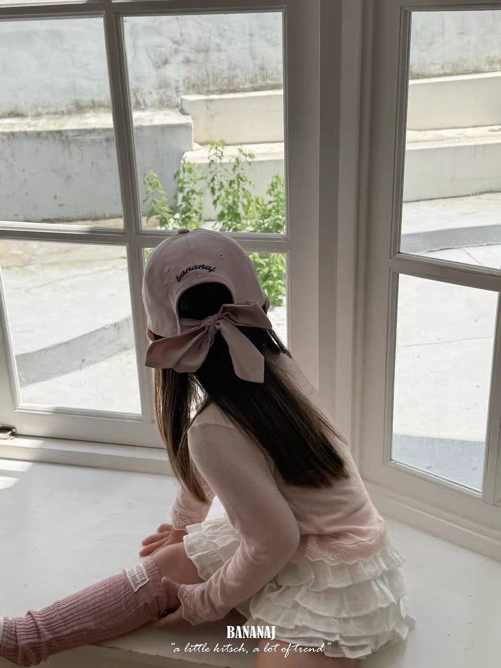 Ribbon Bow Baseball Cap alternate view 10 by Mini Kelly