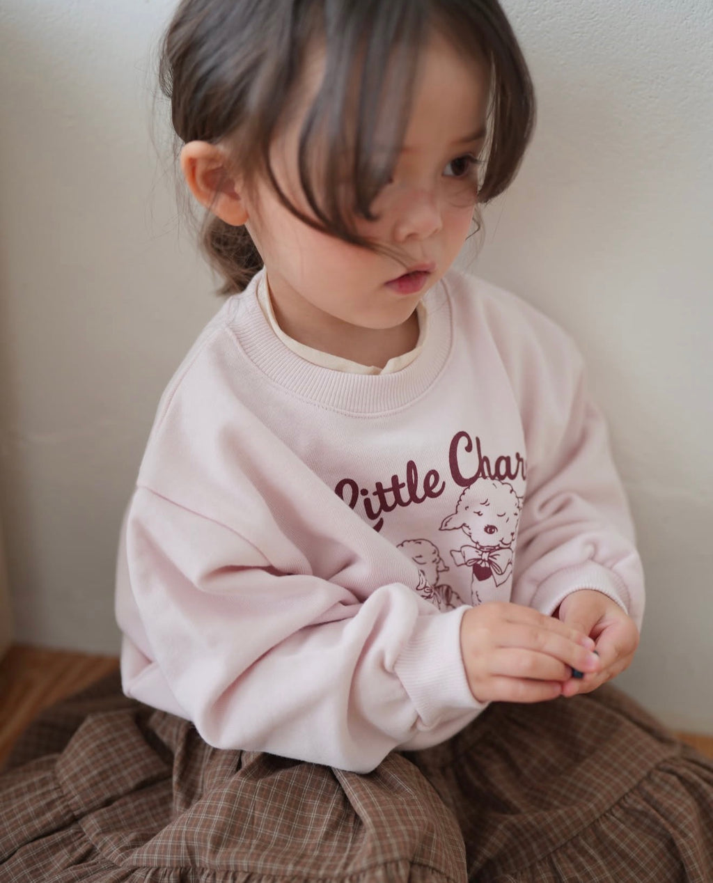 Korean Kidswear | Little Charm Lamb Graphic Sweatshirt