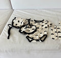 Korean Kidswear | Brody Jane Black Heart Baby 4-Piece Set