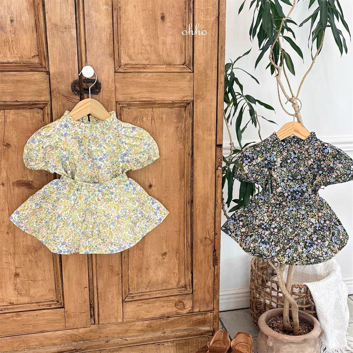 Korean Kidswear | Floral Twirl Skirt Shorts