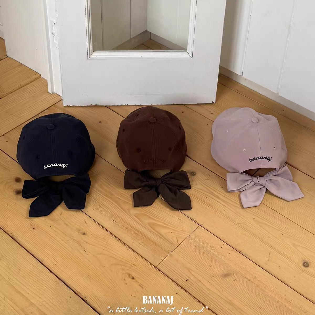 Ribbon Bow Baseball Cap alternate view 2 by Mini Kelly