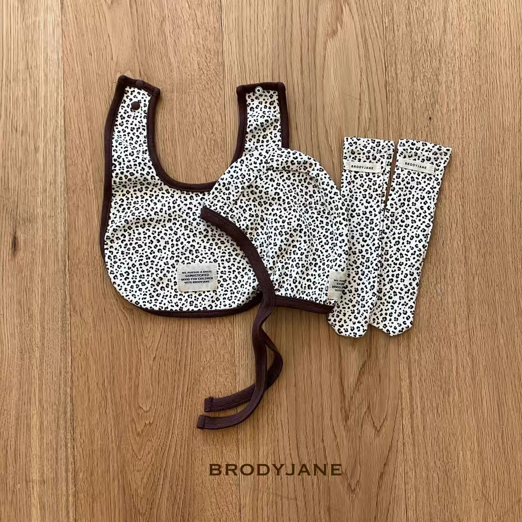 Korean Kidswear | BRODYJANE Baby Leopard Print 4-Piece Set