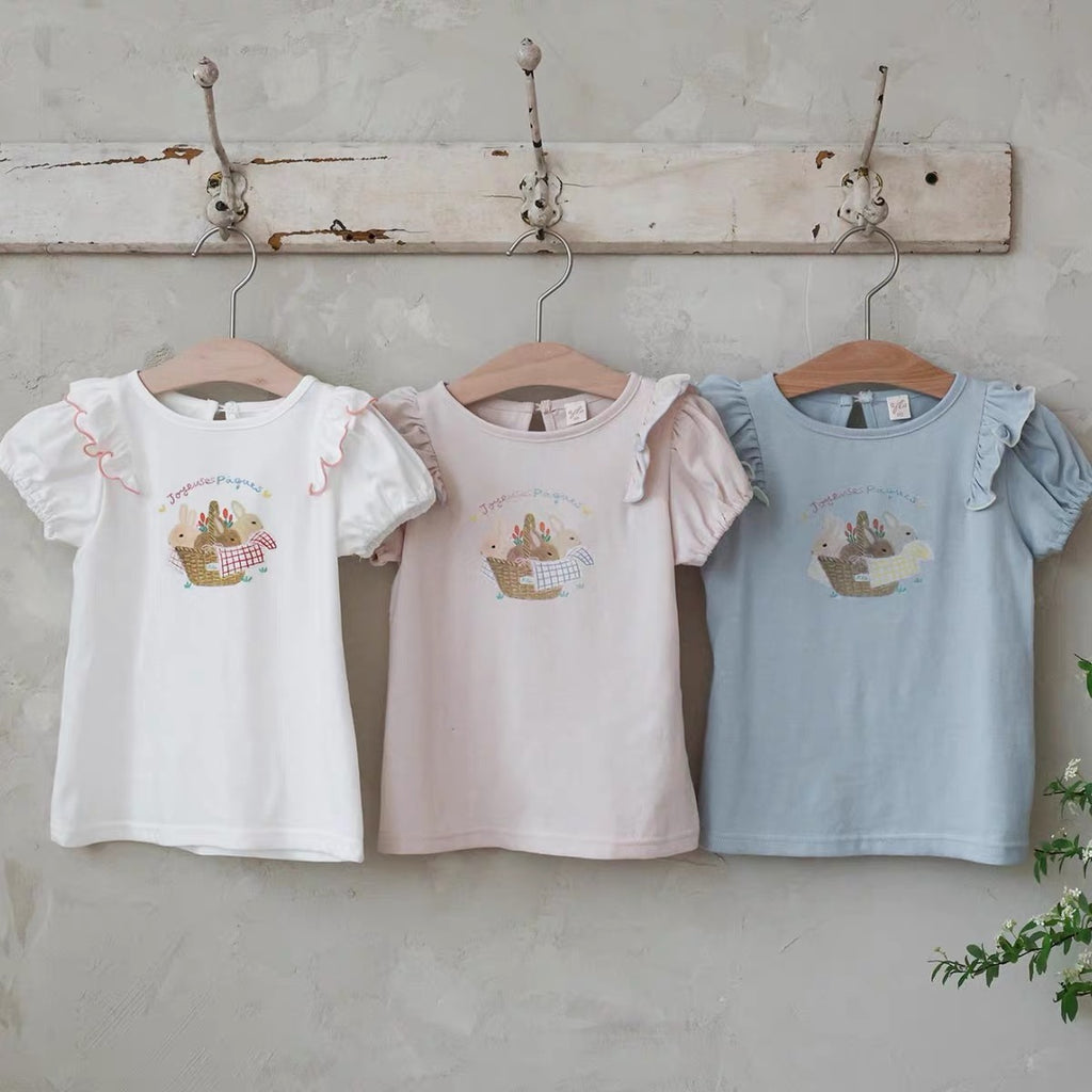 Bunny Ruffle Sleeve Tee alternate view 5 by Mini Kelly