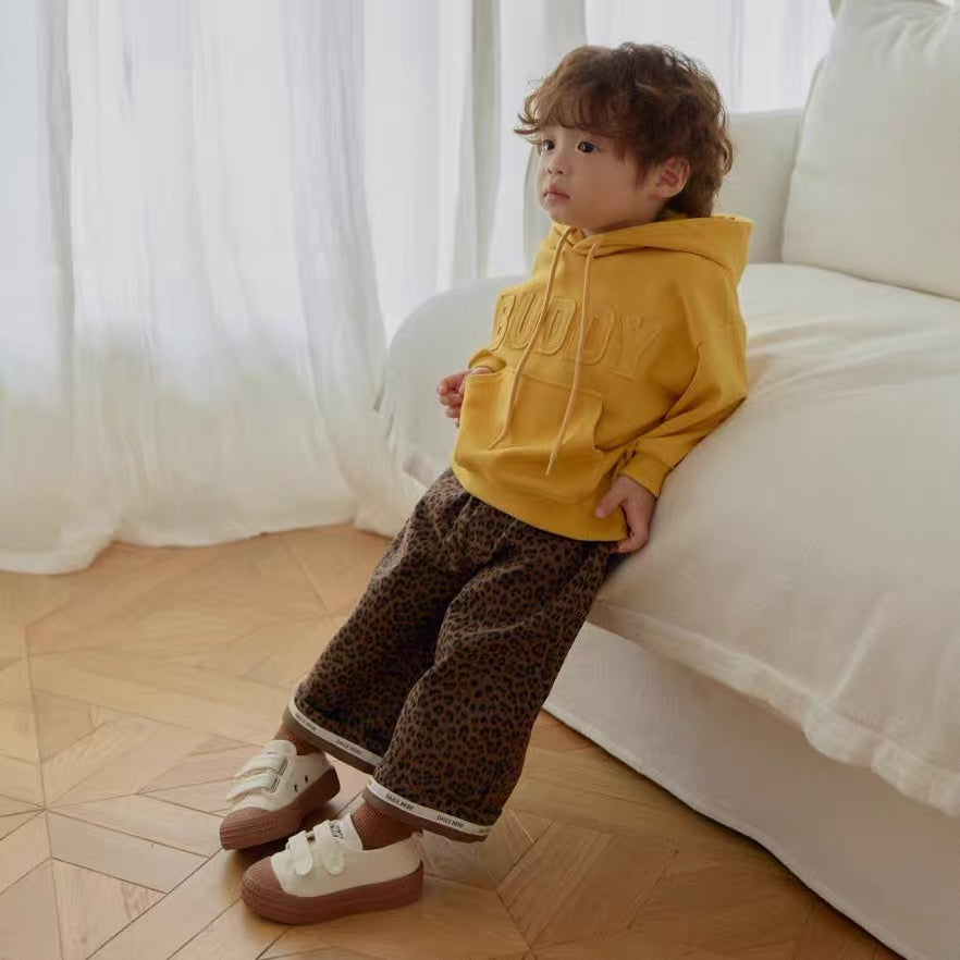 Korean Kidswear | DAILY BEBE Leopard Wide Leg Pants