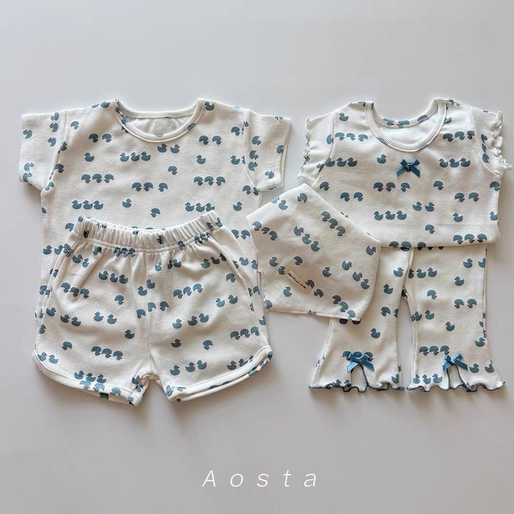 Korean Kidswear | Duck Print Cotton Tee