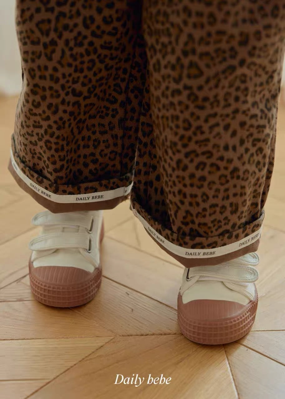 Korean Kidswear | DAILY BEBE Leopard Wide Leg Pants