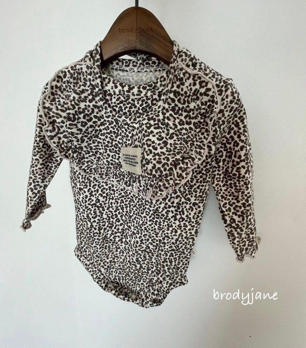 Korean Kidswear | BRODYJANE Baby Leopard Print 4-Piece Set