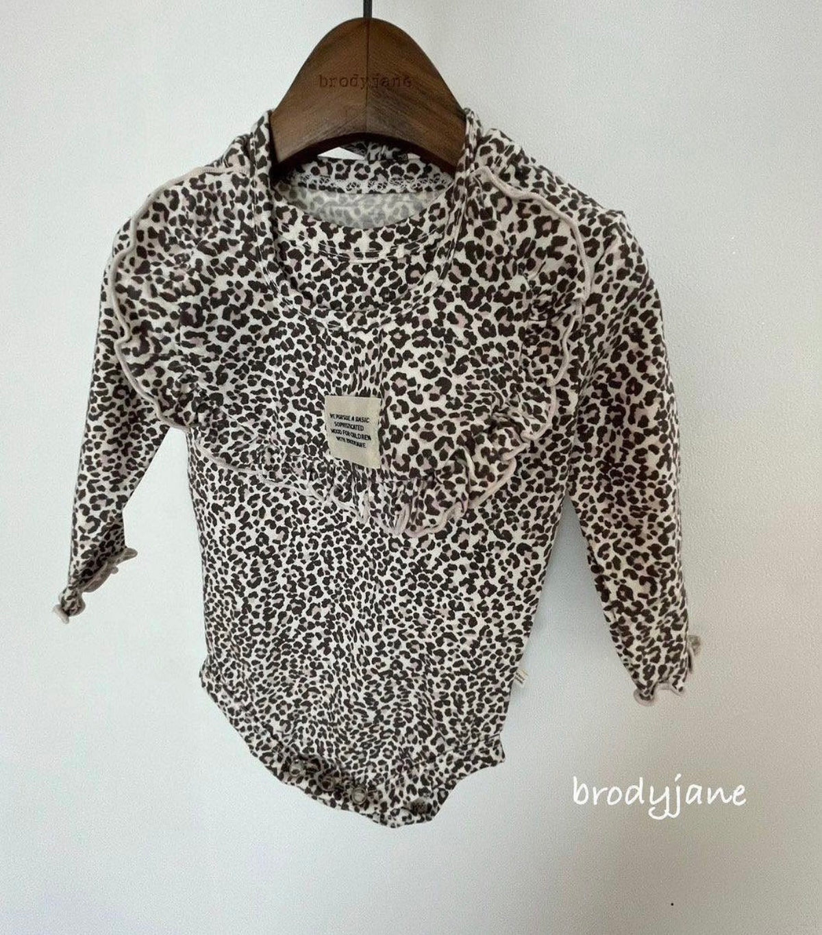 Korean Kidswear | BRODYJANE Baby Leopard Print 4-Piece Set
