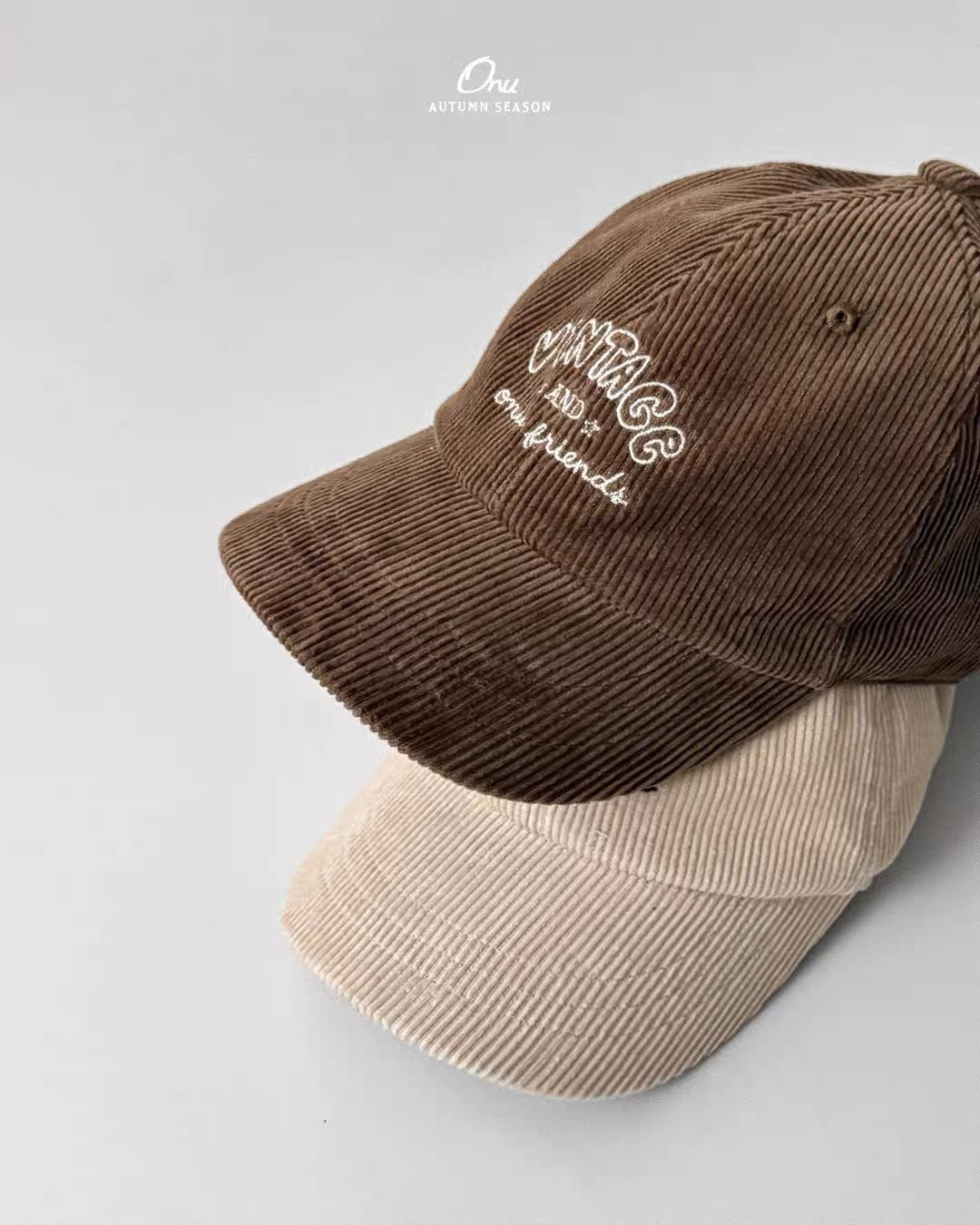 Korean Kidswear | ONU Vintage Corduroy Kids Baseball Cap