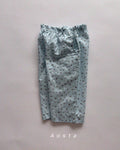 Korean Kidswear | Floral Wide-Leg Blue Pants