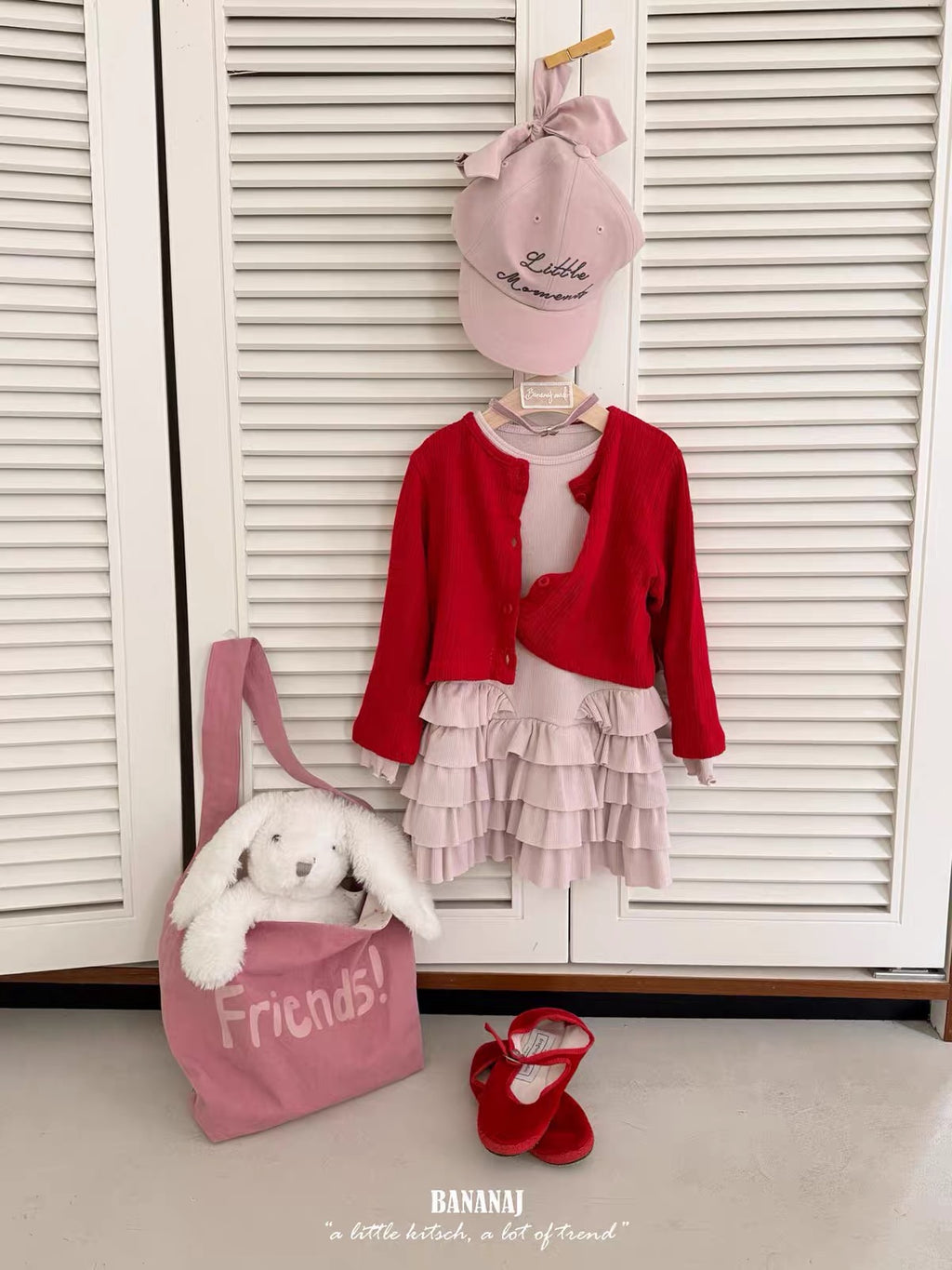 Korean Kidswear | Ribbed Tiered Ruffle Long Sleeve Dress