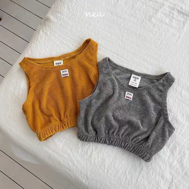 Korean Kidswear | Cozy Sleeveless Vest Top