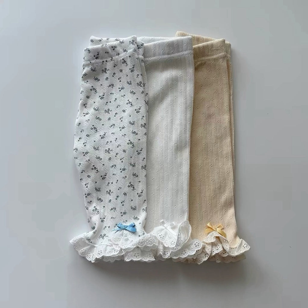 Korean Kidswear | Lace Trim Leggings