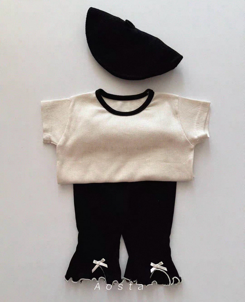 Korean Kidswear | Bow Flare Leggings