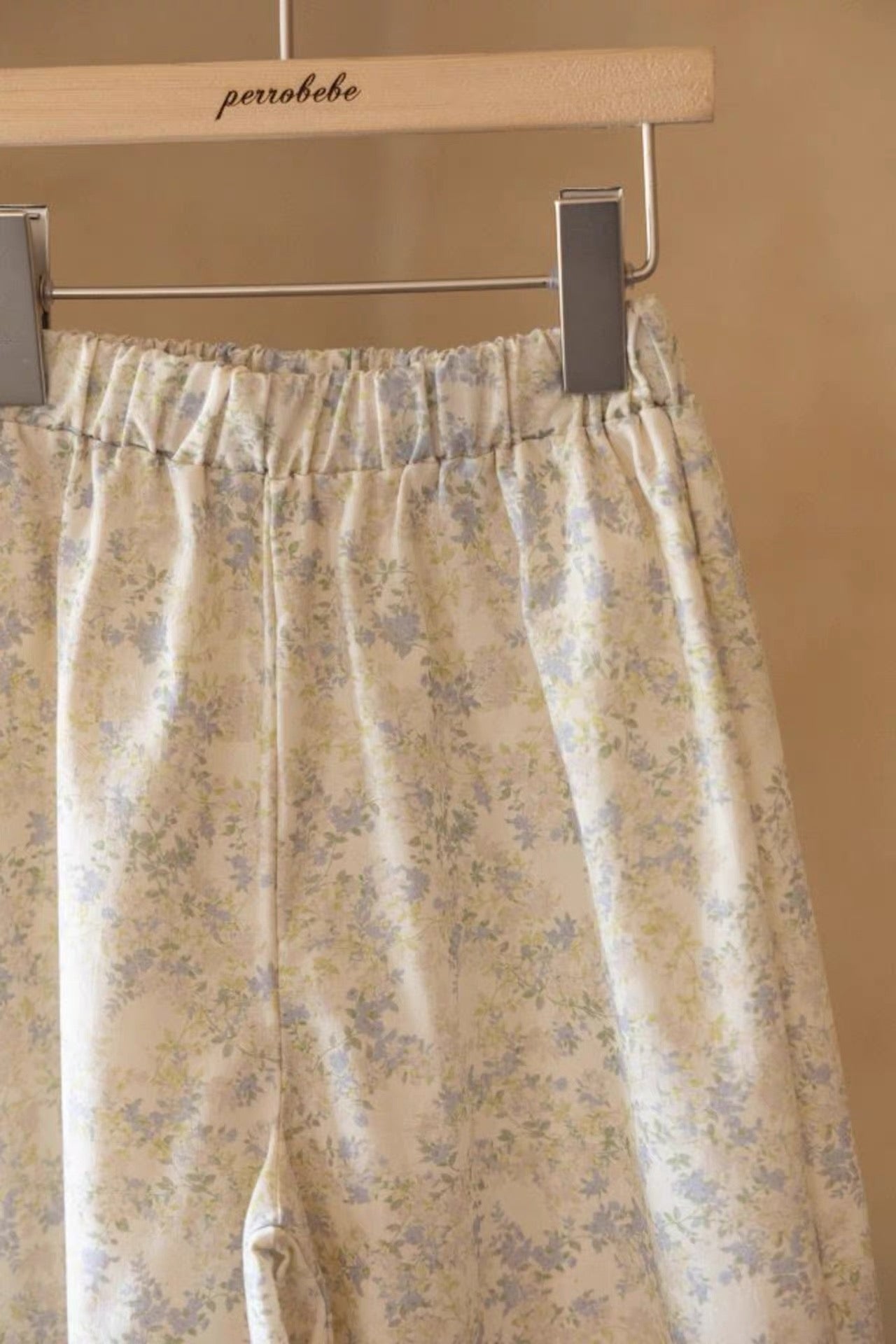 Korean Kidswear | Vintage Floral Lace Wide-Leg Pants