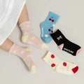 Lovely Fruit & Bow Kids Socks 4-Pack by Mini Kelly