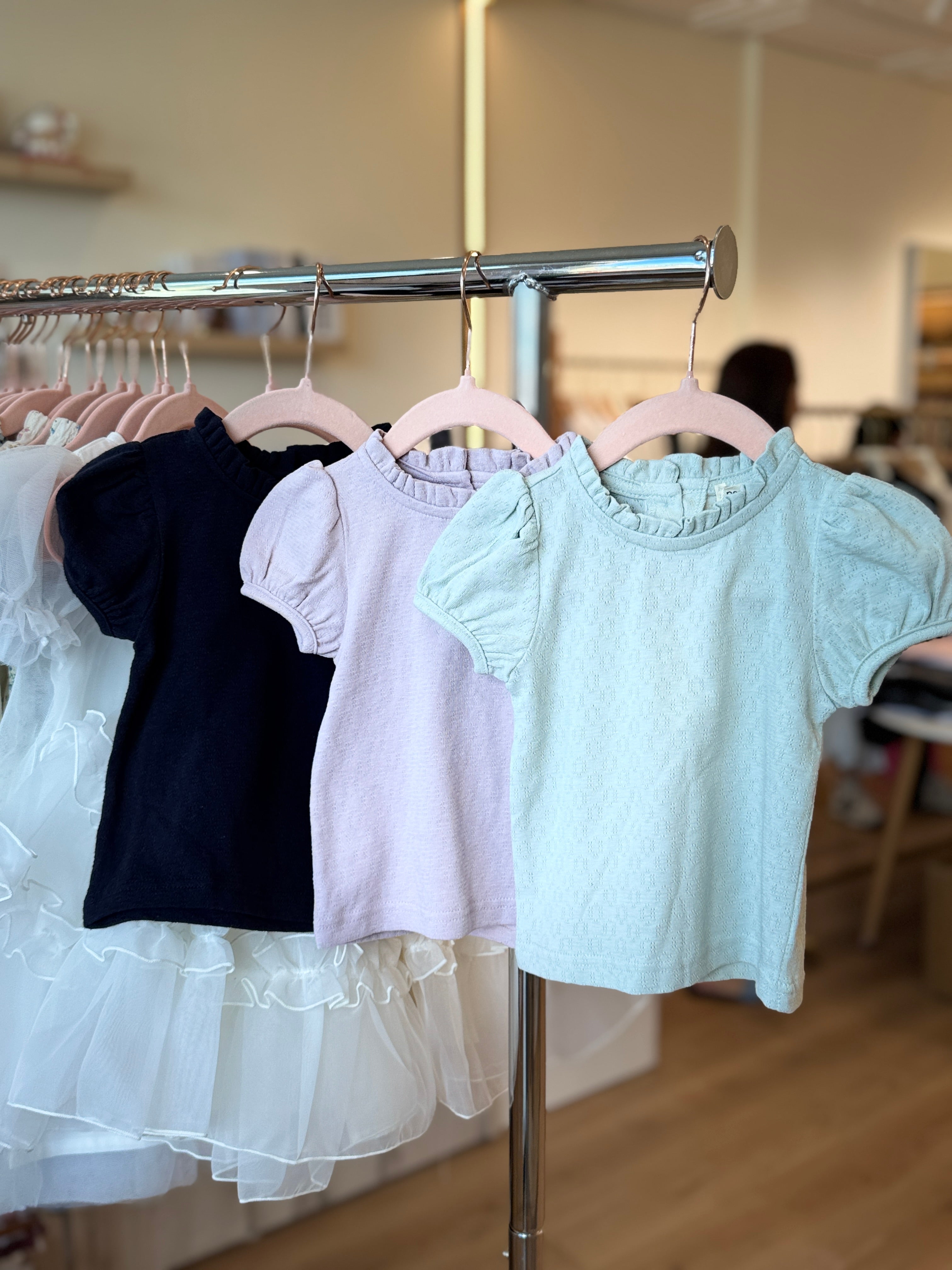 Korean Kidswear - Bella Puff Sleeve Tee