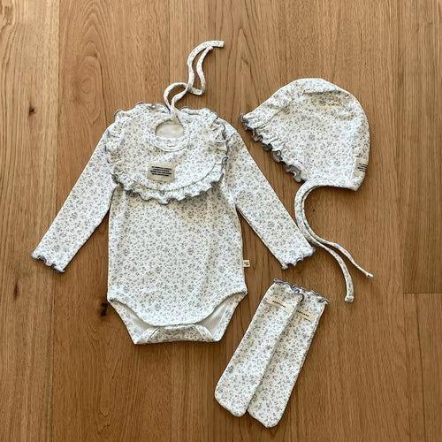 Korean Kidswear | Brody Jane Vintage Floral Baby 4-Piece Set