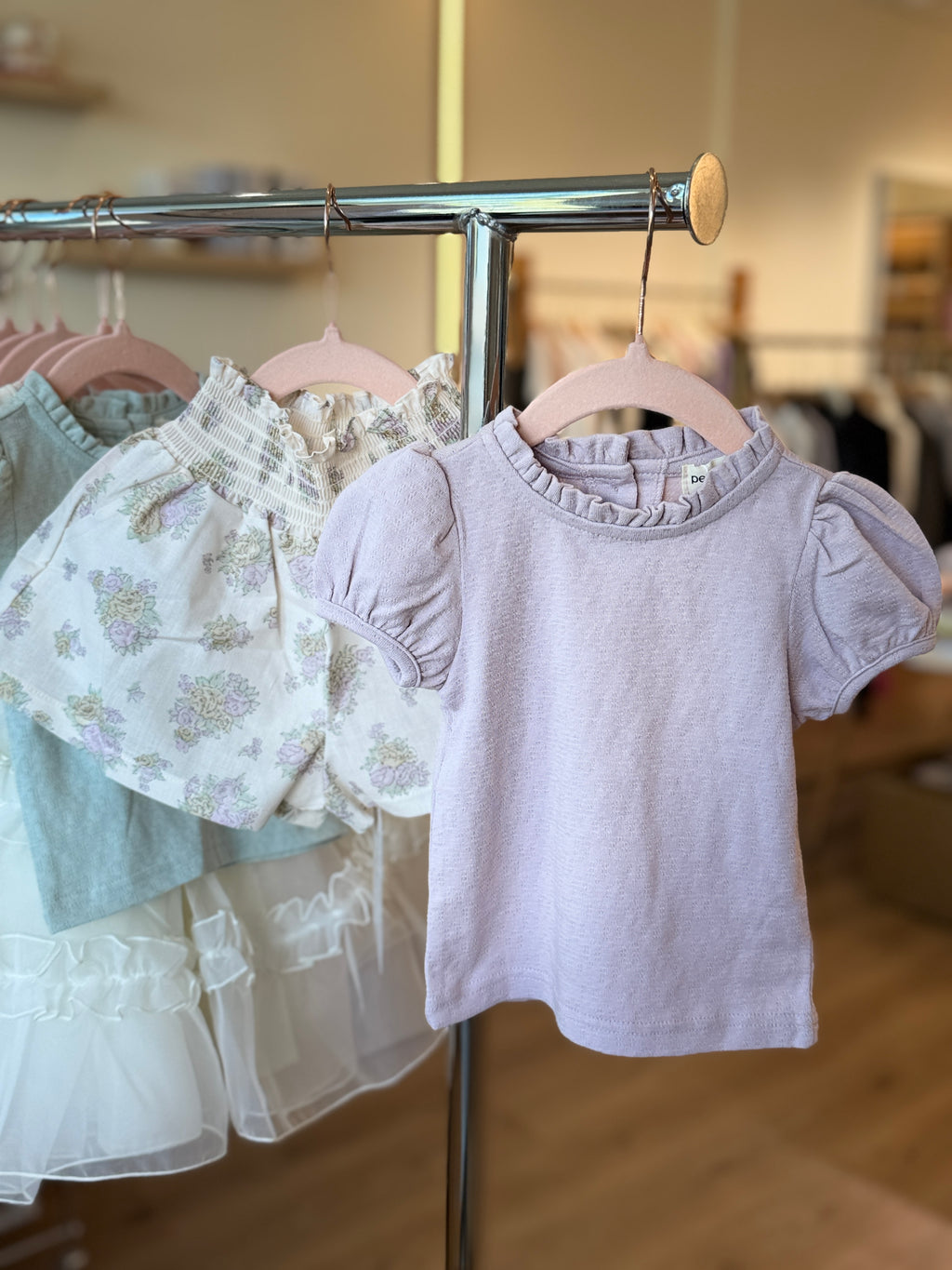 Korean Kidswear - Bella Puff Sleeve Tee