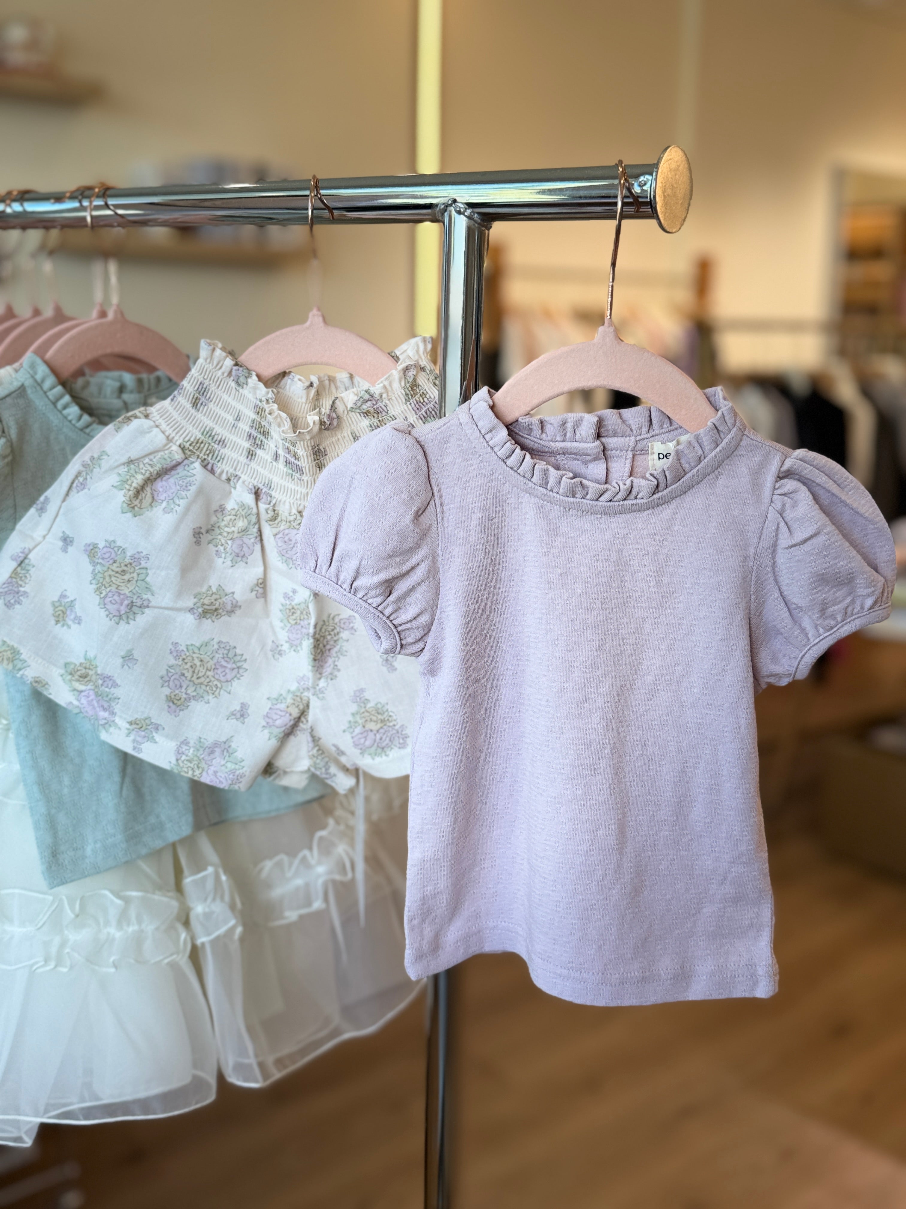 Korean Kidswear - Bella Puff Sleeve Tee