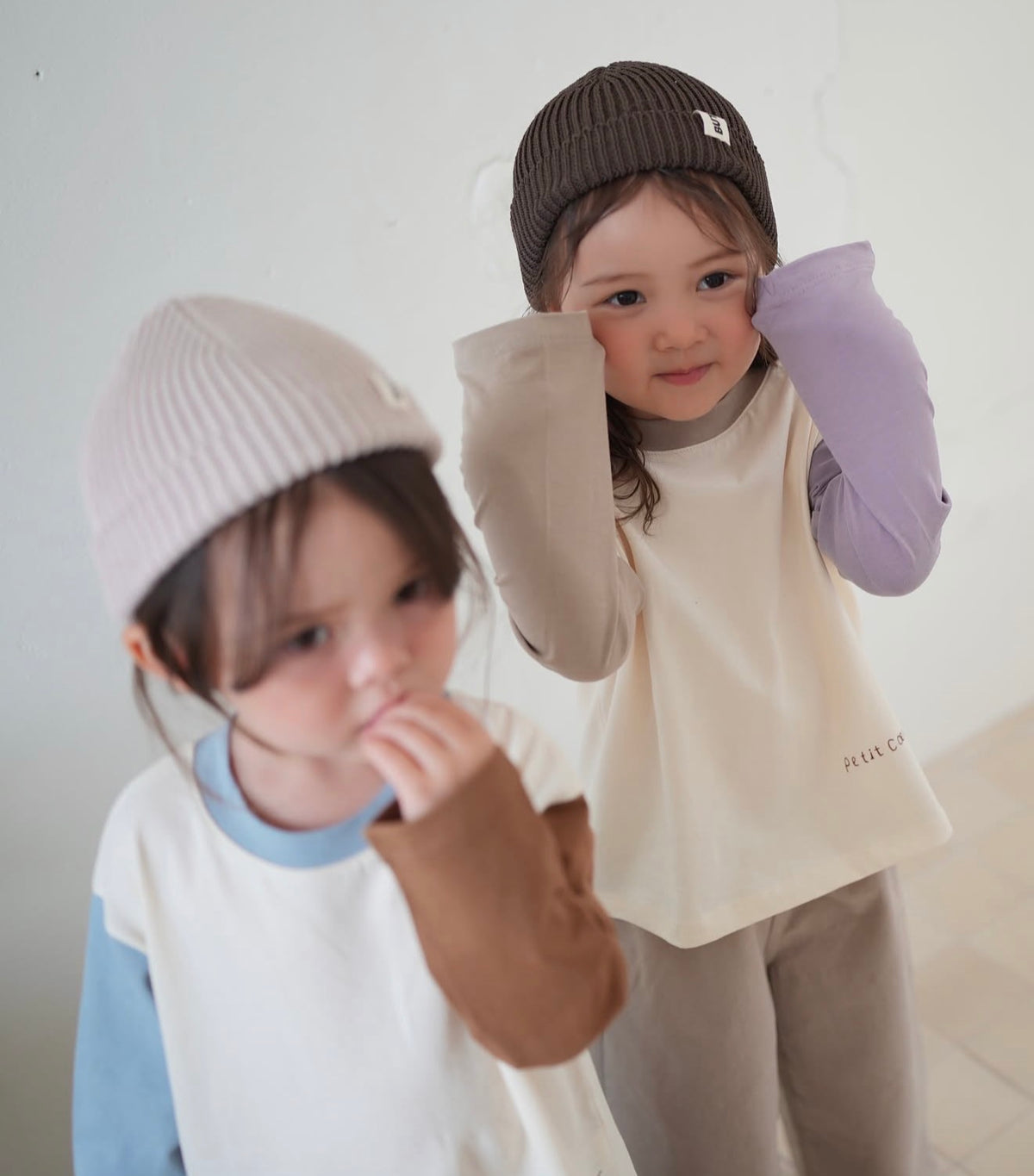 Korean Kidswear | Oversized Color Block Long Sleeve Tee