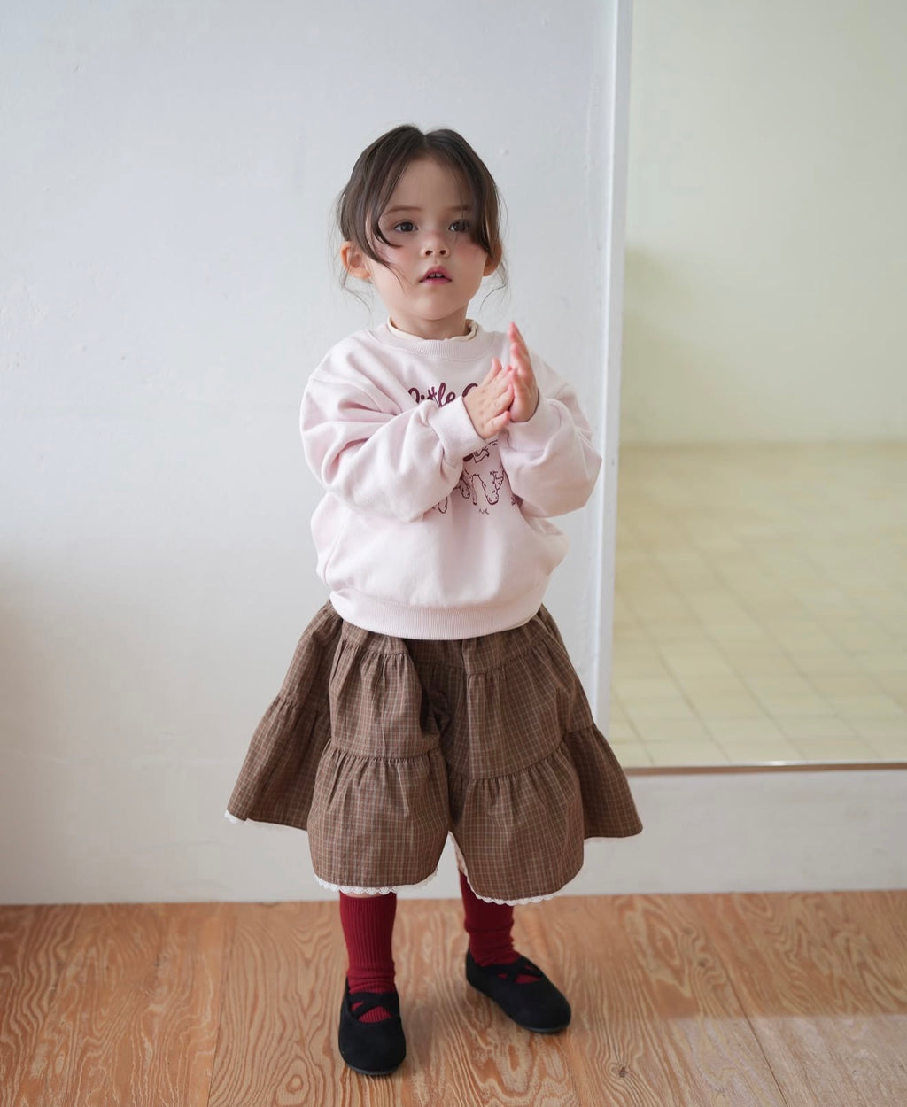 Korean Kidswear | Little Charm Lamb Graphic Sweatshirt
