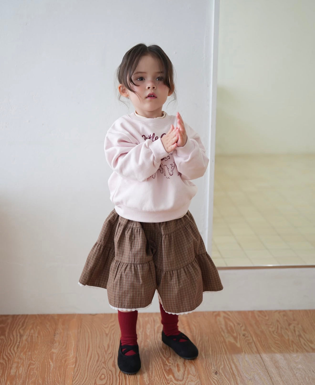 Korean Kidswear | Little Charm Lamb Graphic Sweatshirt