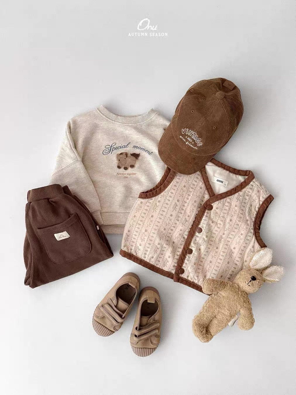 Korean Kidswear | Special Moment Teddy Sweatshirt