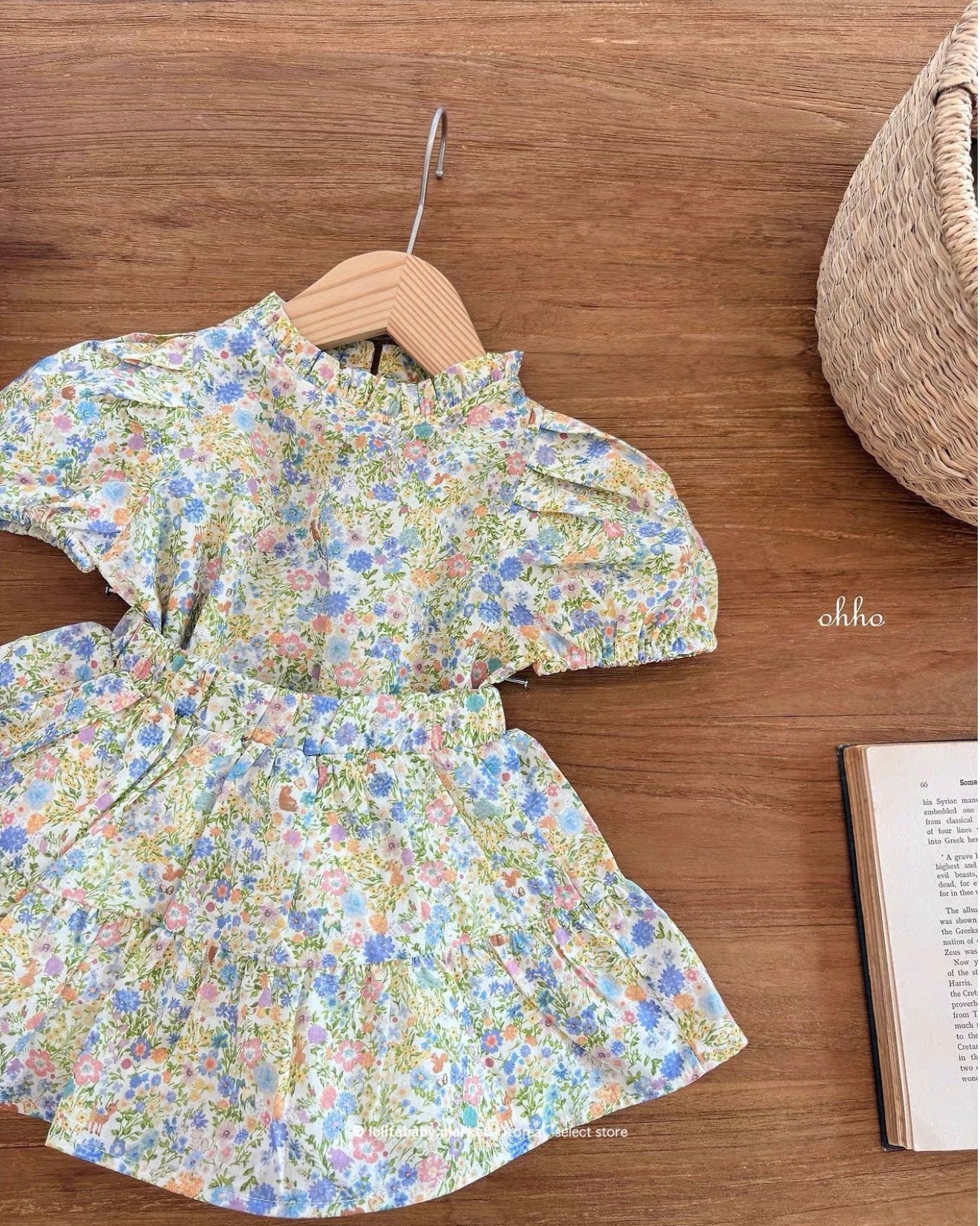 Korean Kidswear | Floral Twirl Skirt Shorts