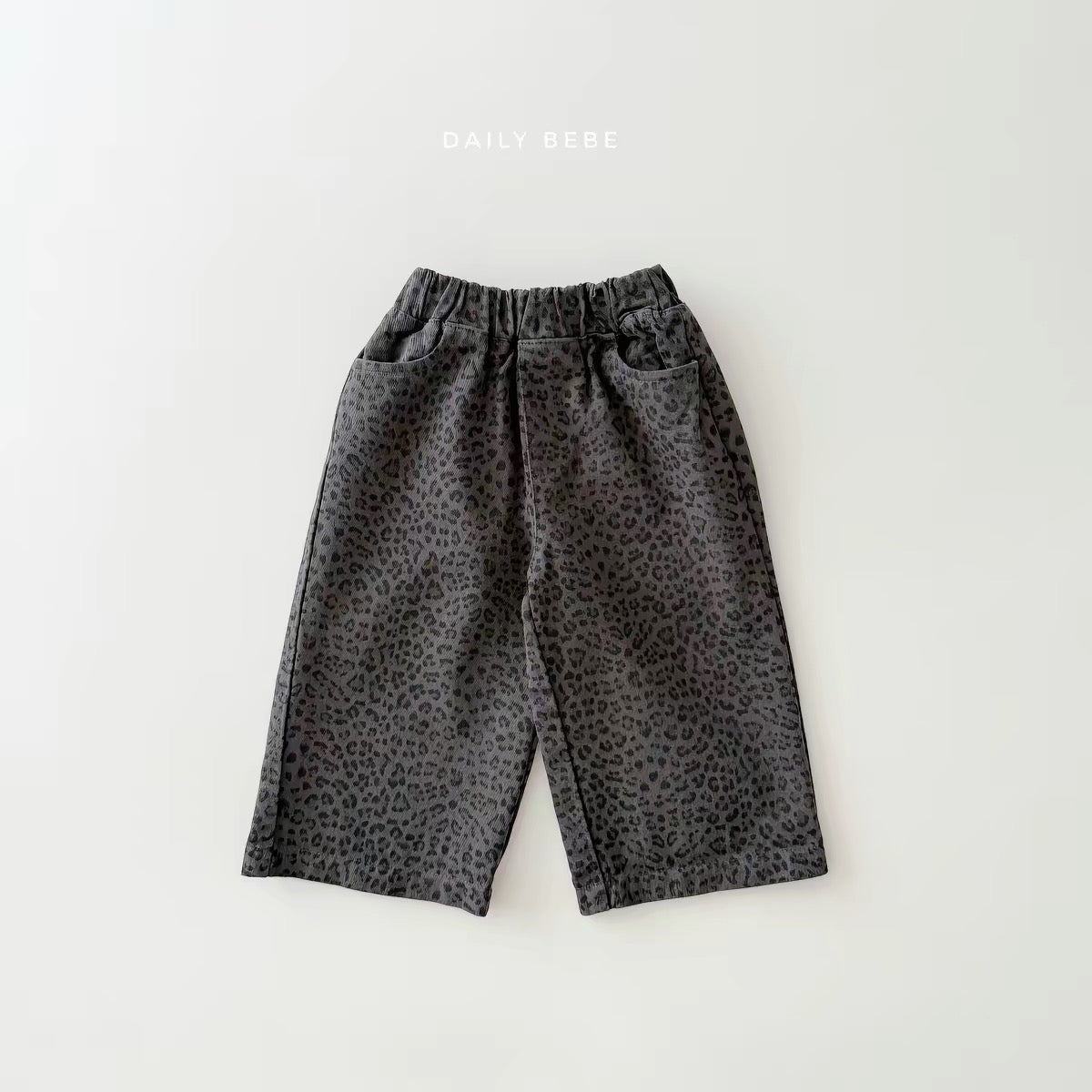 Korean Kidswear | DAILY BEBE Leopard Wide Leg Pants
