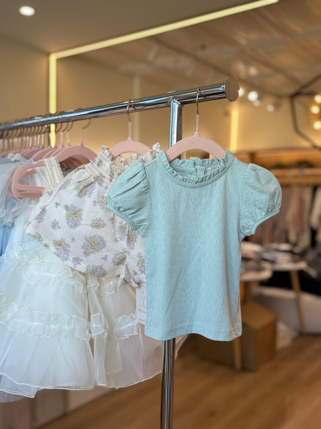 Korean Kidswear - Bella Puff Sleeve Tee