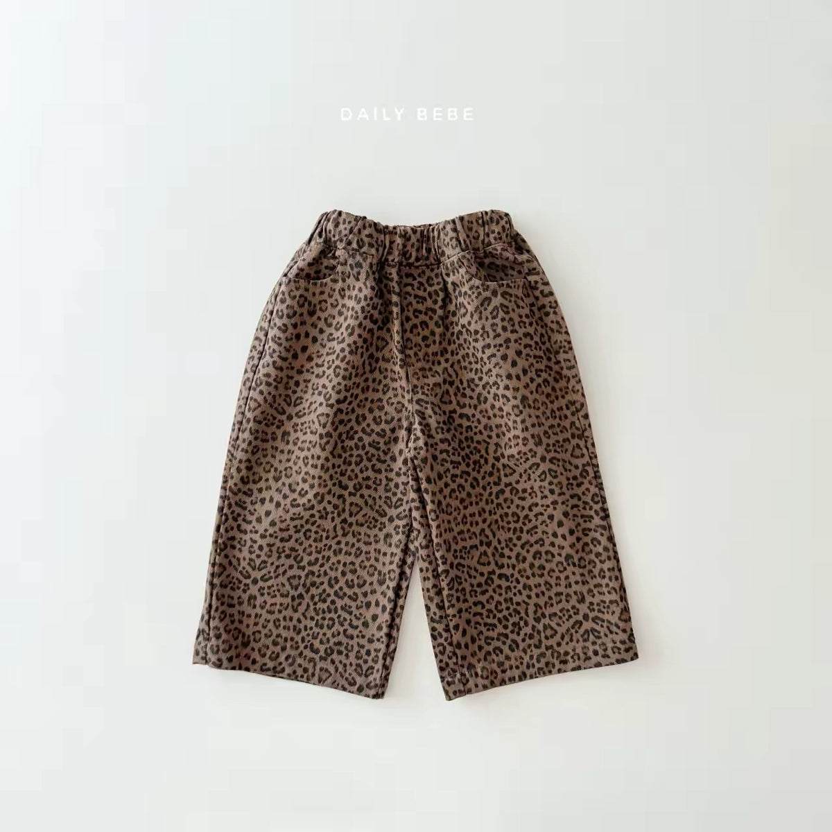 Korean Kidswear | DAILY BEBE Leopard Wide Leg Pants