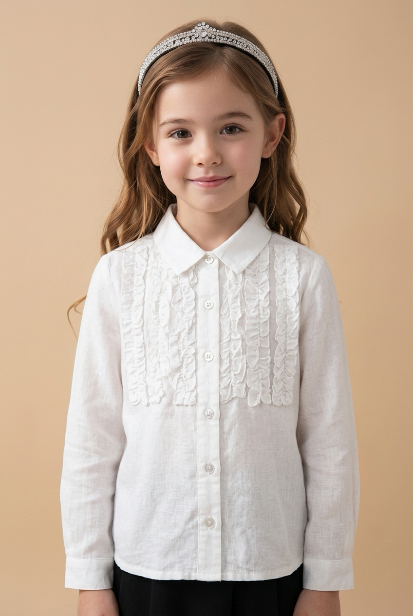 Korean Kidswear | BIEN A BIEN Ruffle Lace Blouse
