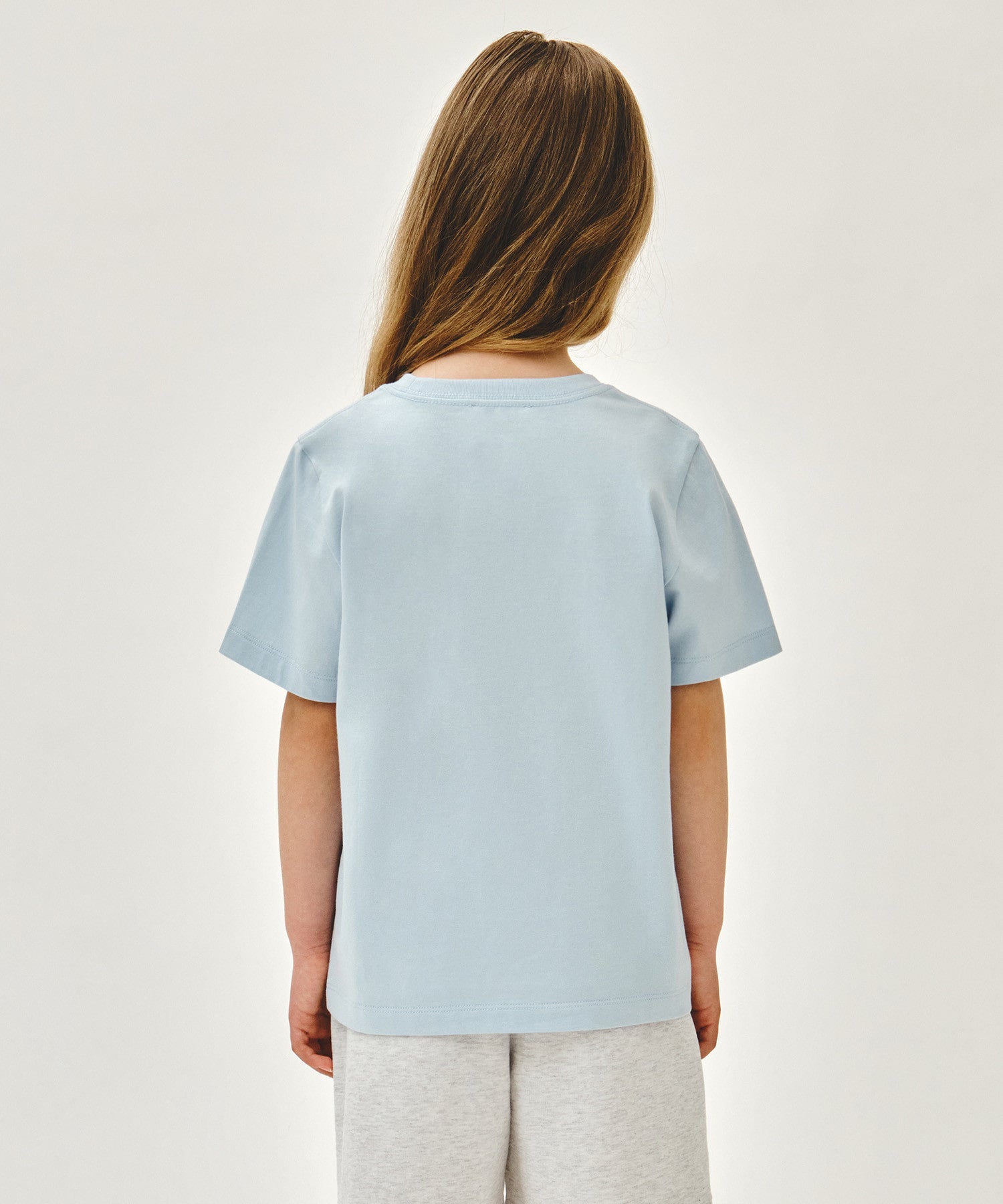 Marithe KIDS CLASSIC LOGO TEE light blue