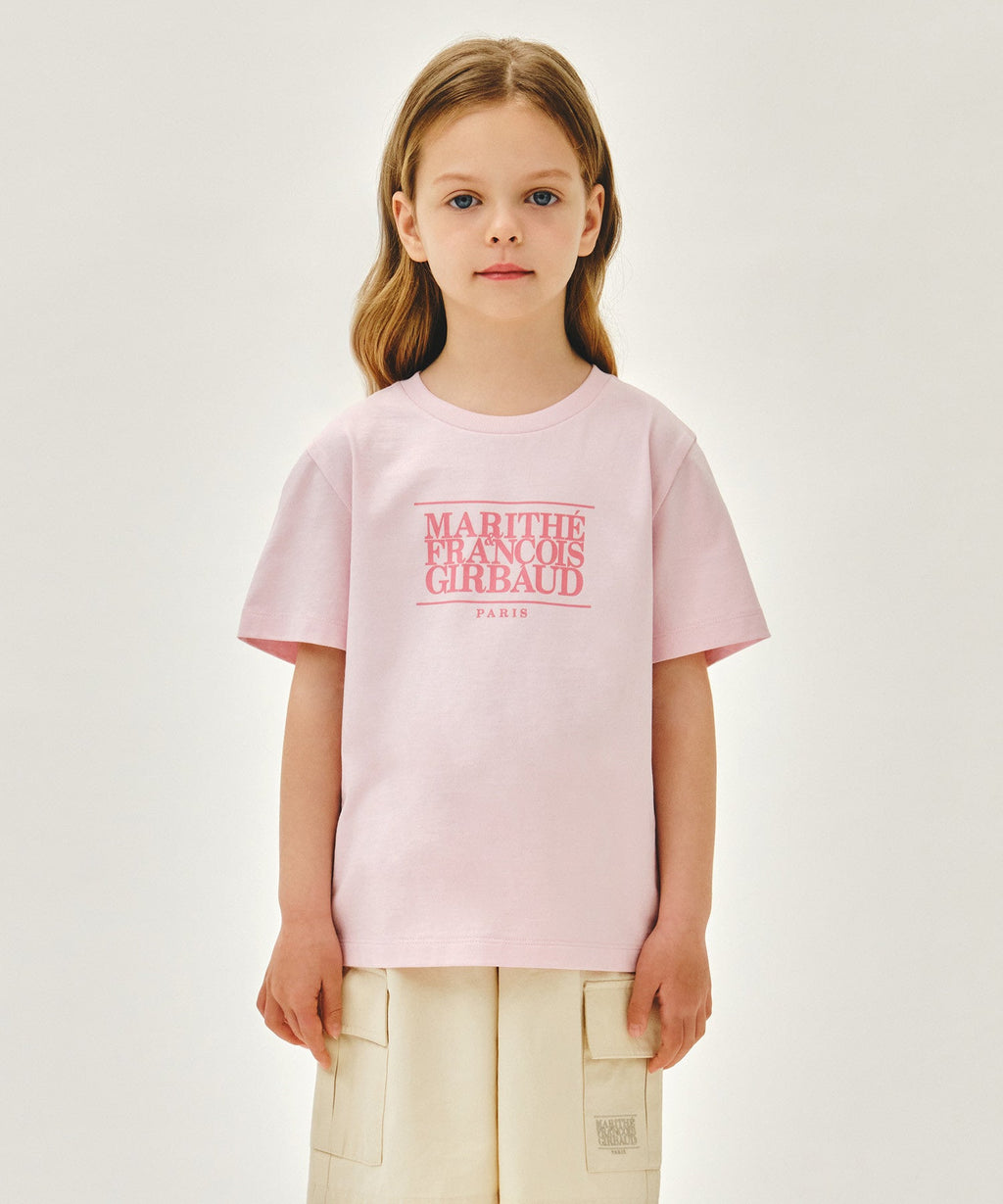 Marithe KIDS CLASSIC LOGO TEE Pink