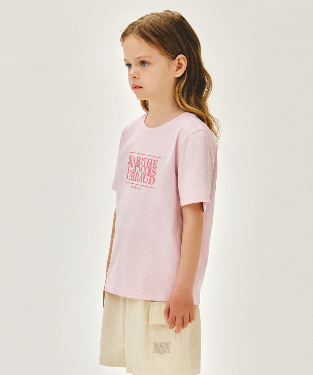 Marithe KIDS CLASSIC LOGO TEE Pink