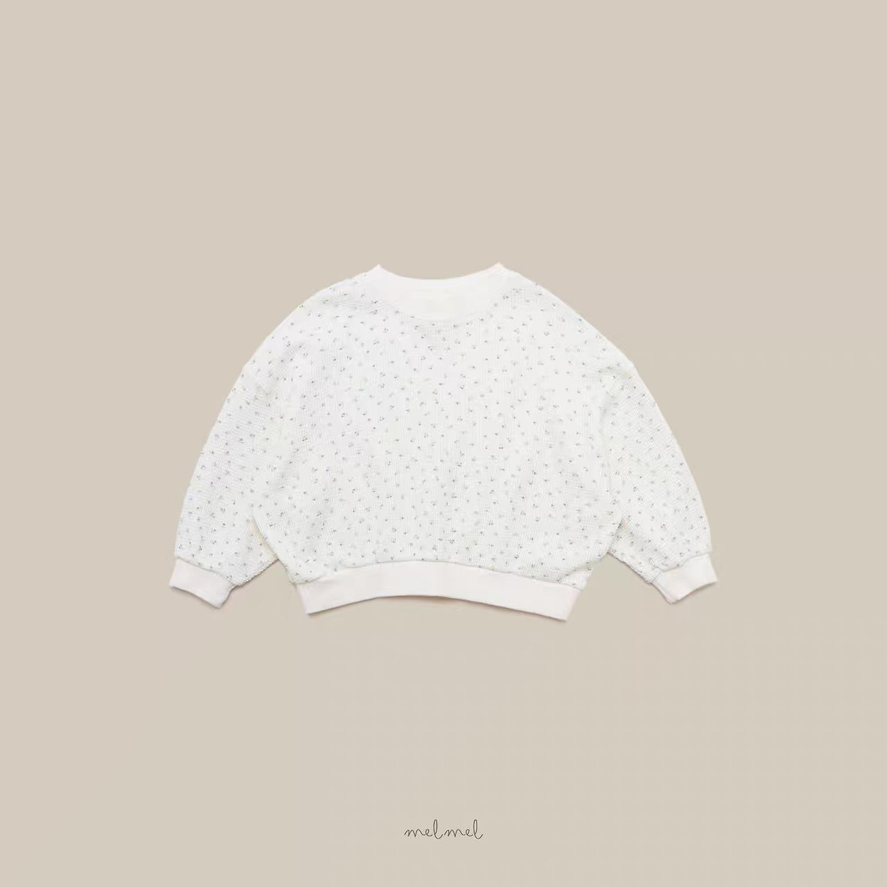 Korean Kidswear Confetti Knit Sweatshirt – Ivory