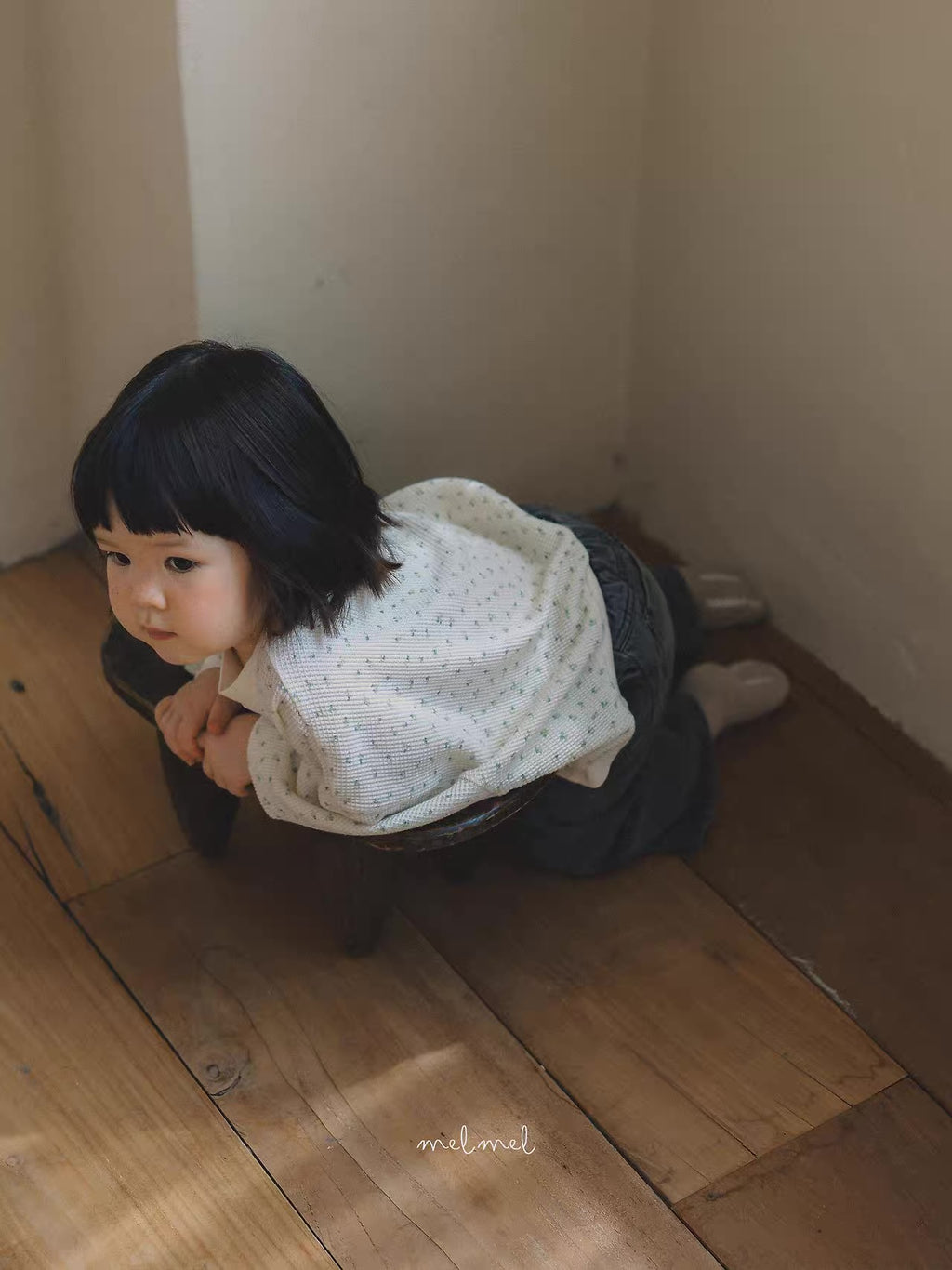 Korean Kidswear Confetti Knit Sweatshirt – Ivory