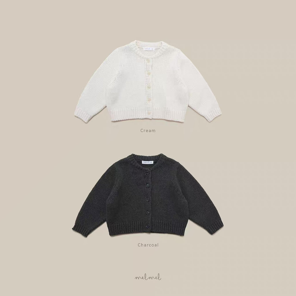 Korean Kidswear Classic Knit Cardigan - 2 Colors